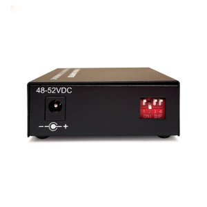 Black Box LPS602A-MM850 Gigabit Ethernet PoE+ Media Converter, Multimode Fiber, 850nm, 550m, SC